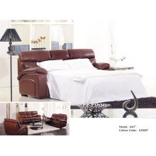 Canapé de salon avec canapé moderne en cuir véritable (847)